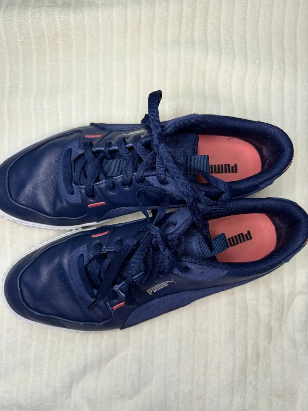 PUMA Cali G Spikeless Golf Shoes Navy Blue - Women's Size 9.5